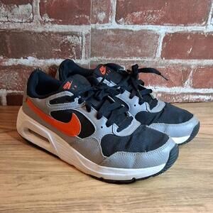 Nike Air Max SC Shoes Mens Size 7.5 Black Cement Grey Red Leather CW4555015